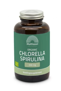 Biologische Chlorella Spirulina 500mg - 240 tabletten