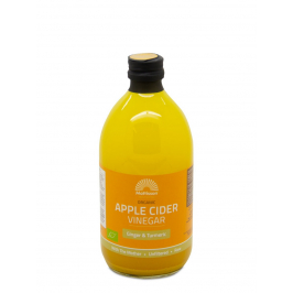 Biologische Apple Cider Vinegar (appelazijn) - Gember & Kurkuma - 500 ml