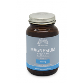 Magnesium Citraat - 200 mg elementair Magnesium - 60 tabletten 