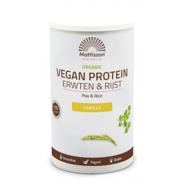 Biologisch Vegan proteïne poeder - Erwten & Rijst - Vanille - 500 g