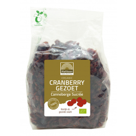 Biologische Cranberry's - Gezoet - 400 g