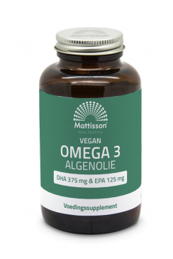 Vegan Omega-3 Algenolie 500 mg - DHA 375 mg & EPA 125 mg - 120 capsules