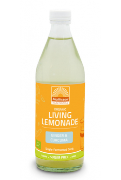 Biologische Living Lemonade - Gember & Kurkuma - 500 ml