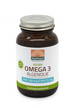 Vegan Omega-3 Algenolie - DHA 150mg & EPA 75mg - 60 capsules