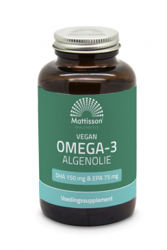 Vegan Omega-3 Algenolie - DHA 150mg & EPA 75mg - 120 capsules