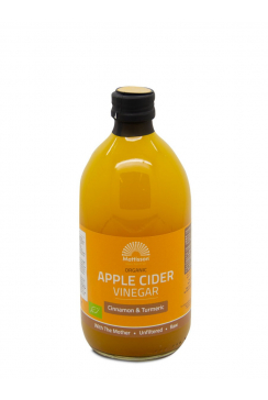 Biologische Apple Cider Vinegar (appelazijn) - Kaneel & Kurkuma - 500 ml