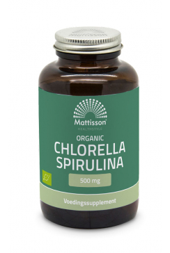 Biologische Chlorella Spirulina 500mg - 240 tabletten