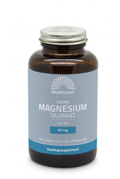 Magnesium Tauraat met Vitamine B6 - 120 capsules