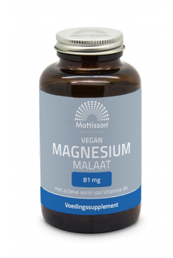 Magnesium Malaat 81 mg - 11,5% elementair magnesium - 90 capsules