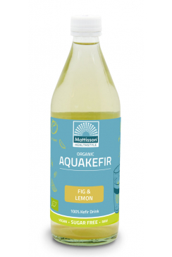 Biologische Aquakefir - Vijgen & Citroen - 500 ml