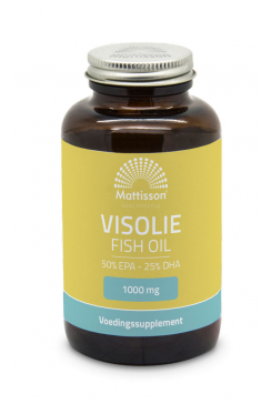 Omega 3 Visolie 1000 mg - DHA 230 mg & EPA 455 mg - 60 capsules