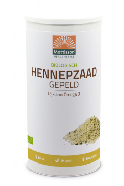 Biologisch Hennepzaad gepeld