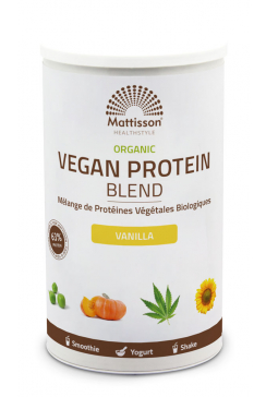 Biologische Vegan Proteïne Blend 63% - Vanille - 400 g