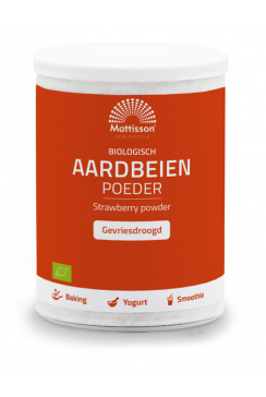 Biologisch Aardbeien poeder gevriesdroogd - 125 gram 