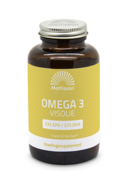 Omega 3 Visolie EPA 33% / DHA 22% 1000mg - Friend of the Sea - 90 capsules