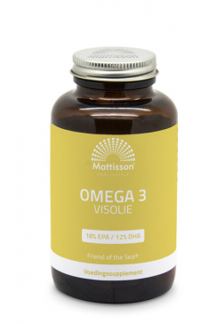 Omega 3 Visolie EPA 18% / DHA 12% 1000mg - Friend of the Sea - 120 capsules