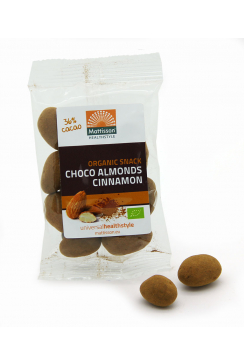 Biologische Choco Kaneel Amandelen - 35 g