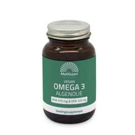 Vegan Omega-3 Algenolie 500 mg - DHA 375 mg & EPA 125 mg