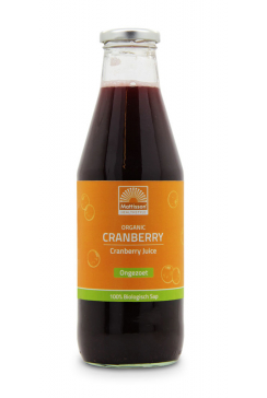 Biologische Cranberry Sap - Ongezoet - 750 ml