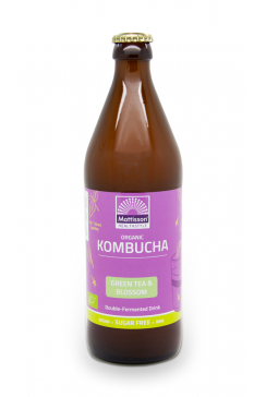 Biologische Kombucha - Groene thee & Bloesem - 500 ml