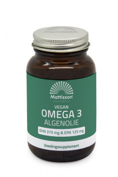 Vegan Omega-3 Algenolie 500 mg - DHA 375 mg & EPA 125 mg