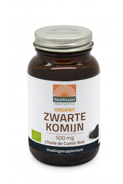 Biologische Zwarte Komijn olie 500mg - 90 capsules