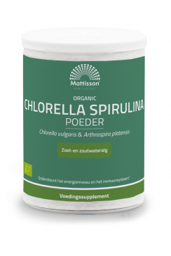 Biologisch Chlorella Spirulina poeder - 125 gram