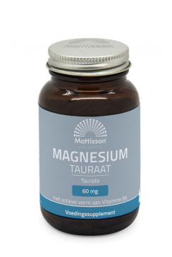 Magnesium Tauraat met Vitamine B6 - 60 capsules