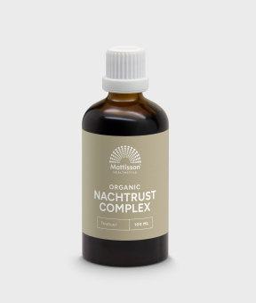 Biologisch Nachtrust Complex 100 ml, met valeriaan, passiebloem en citroenmelisse.