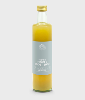 Biologische Ginger Boost Shot met gember en kurkuma, 500 ml.