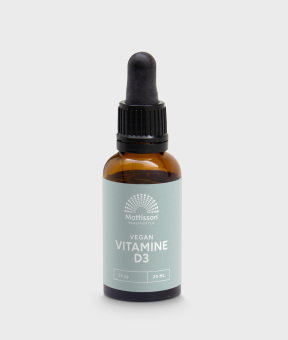 Vegan Vitamine D3 25 mcg, plantaardige vorm van vitamine D.