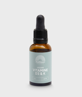 Vegan Vitamine D3 & K voor baby en kind, 10 mcg & 150 mcg, 25 ml.