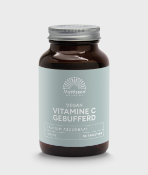 Vitamine C gebufferd 1000 mg calcium ascorbaat, 90 tabletten.