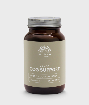 Oog Support 60 tabletten, supplement met vitamines en plantenextracten.