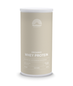Biologische wei proteïne poeder 80% naturel, eiwit uit melk.