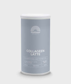 Collageen latte met cappuccinosmaak, collageen met koffie en specerijen.